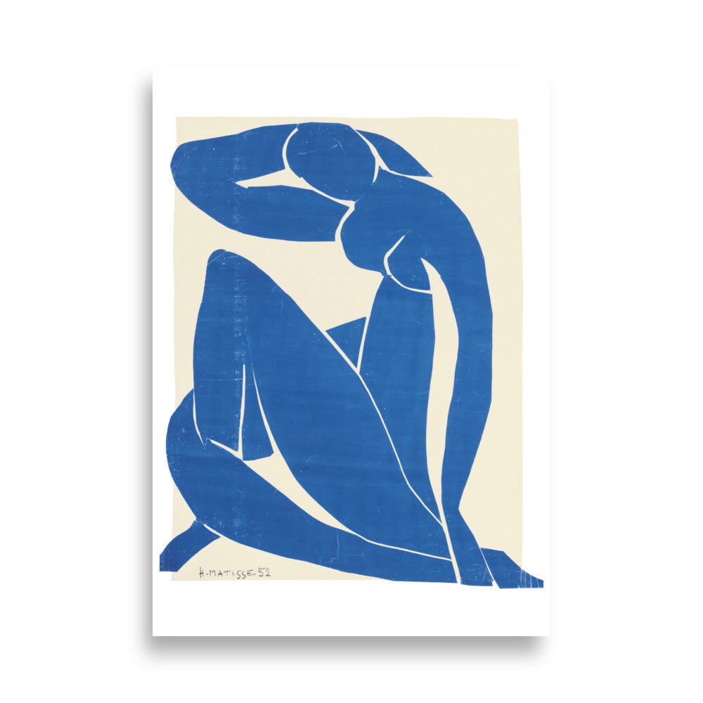 Matisse plakat blå blue nude