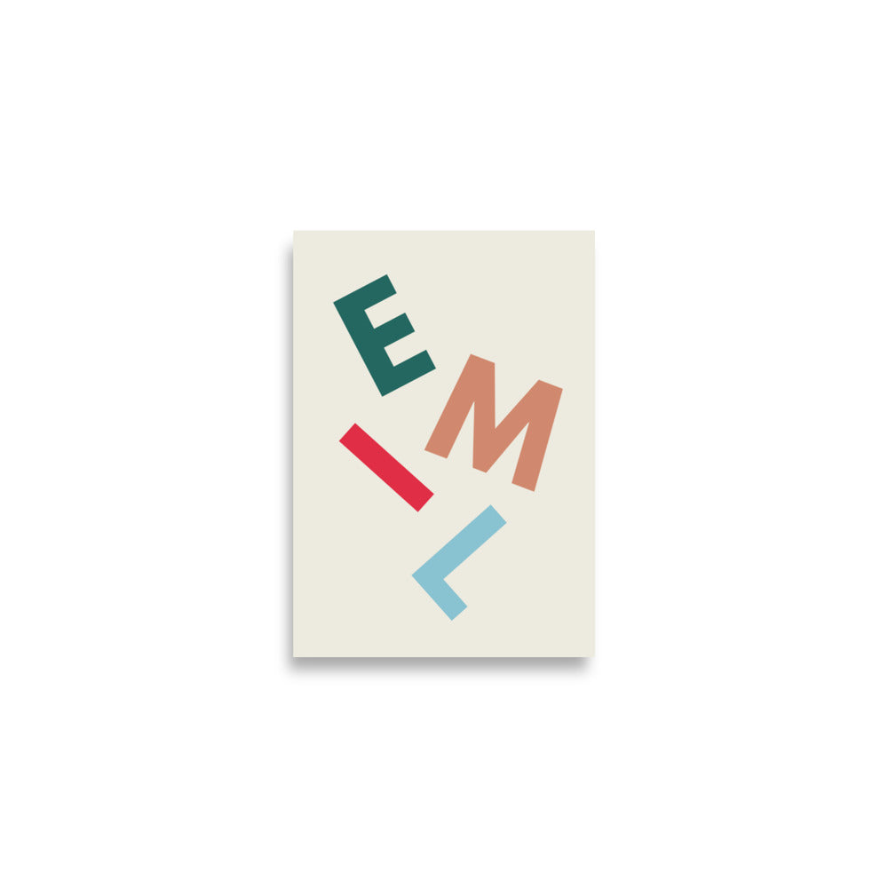 Emil - plakat med navn