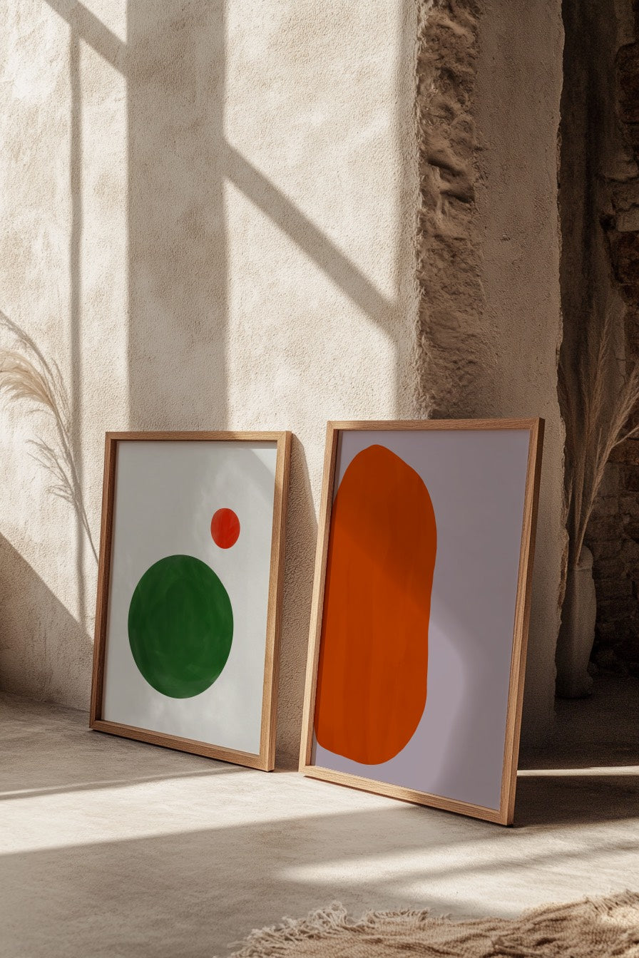 Dual dot - grafisk plakat