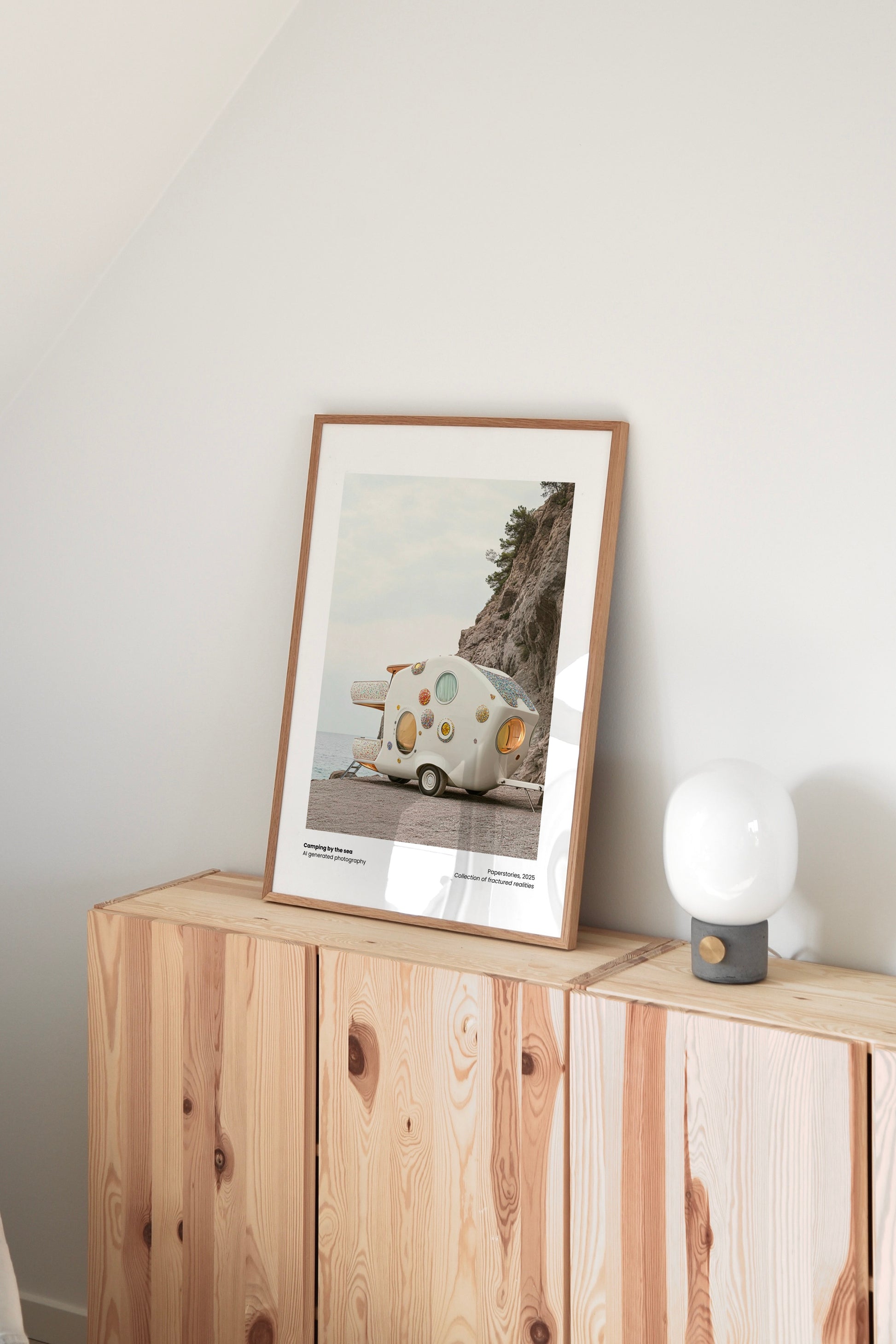 Camping by the sea plakat