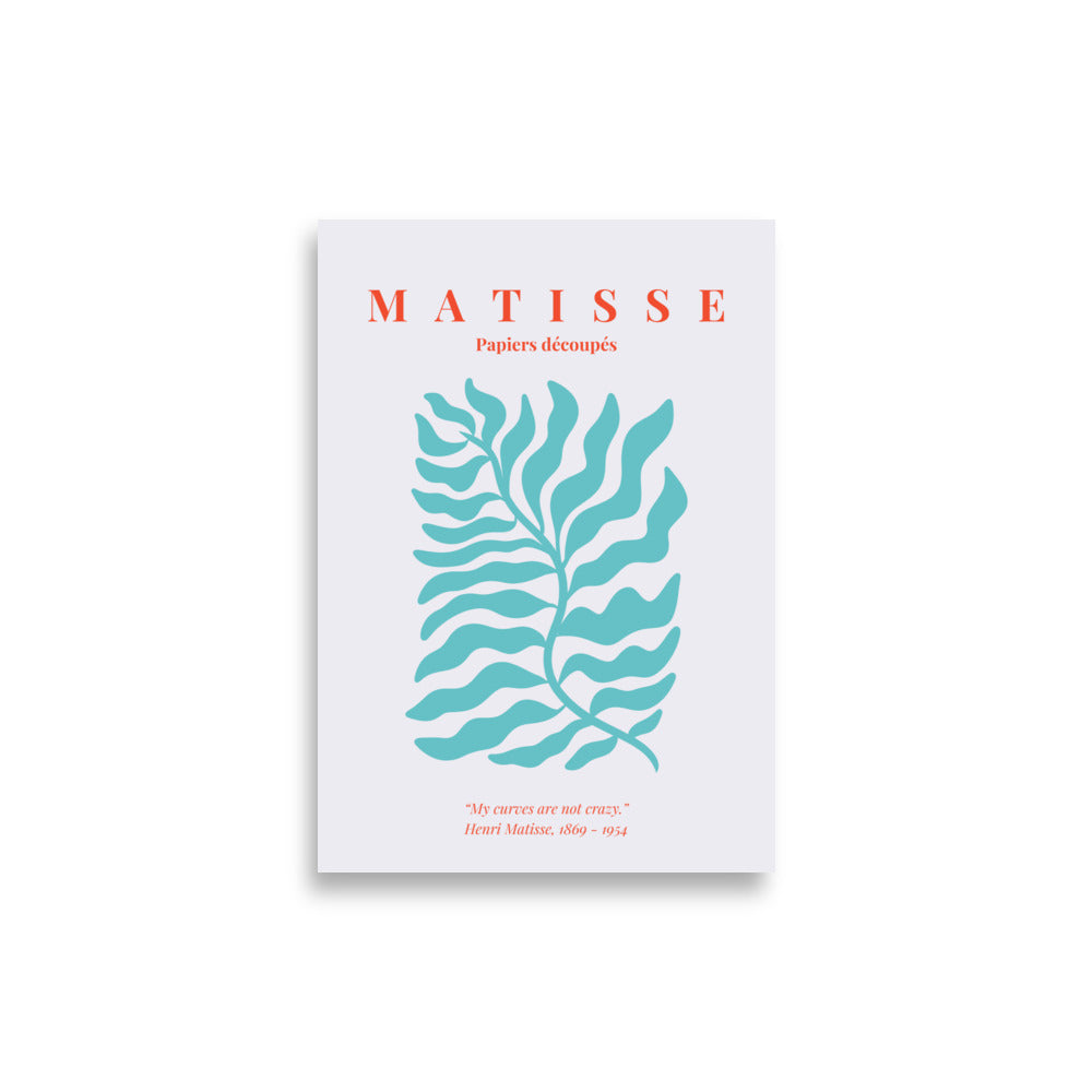 Matisse plakat med smuk blad illustration