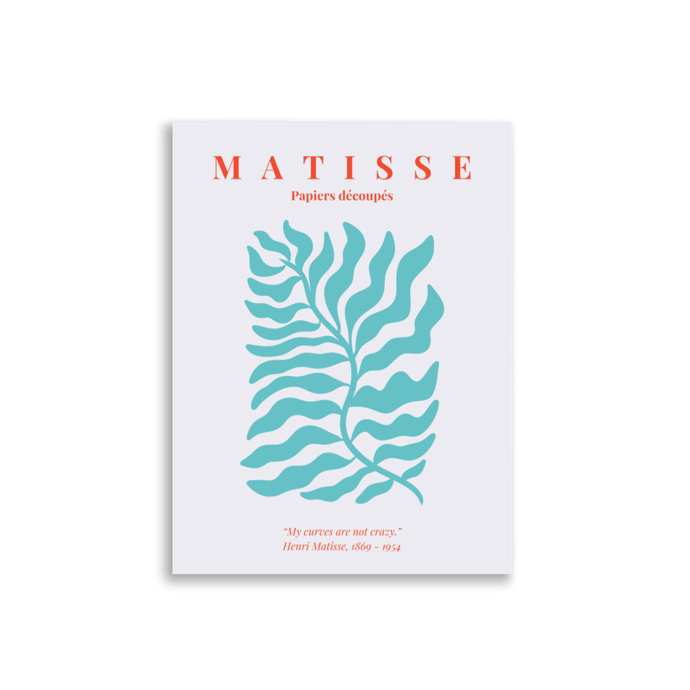 Matisse plakat med smuk blad illustration