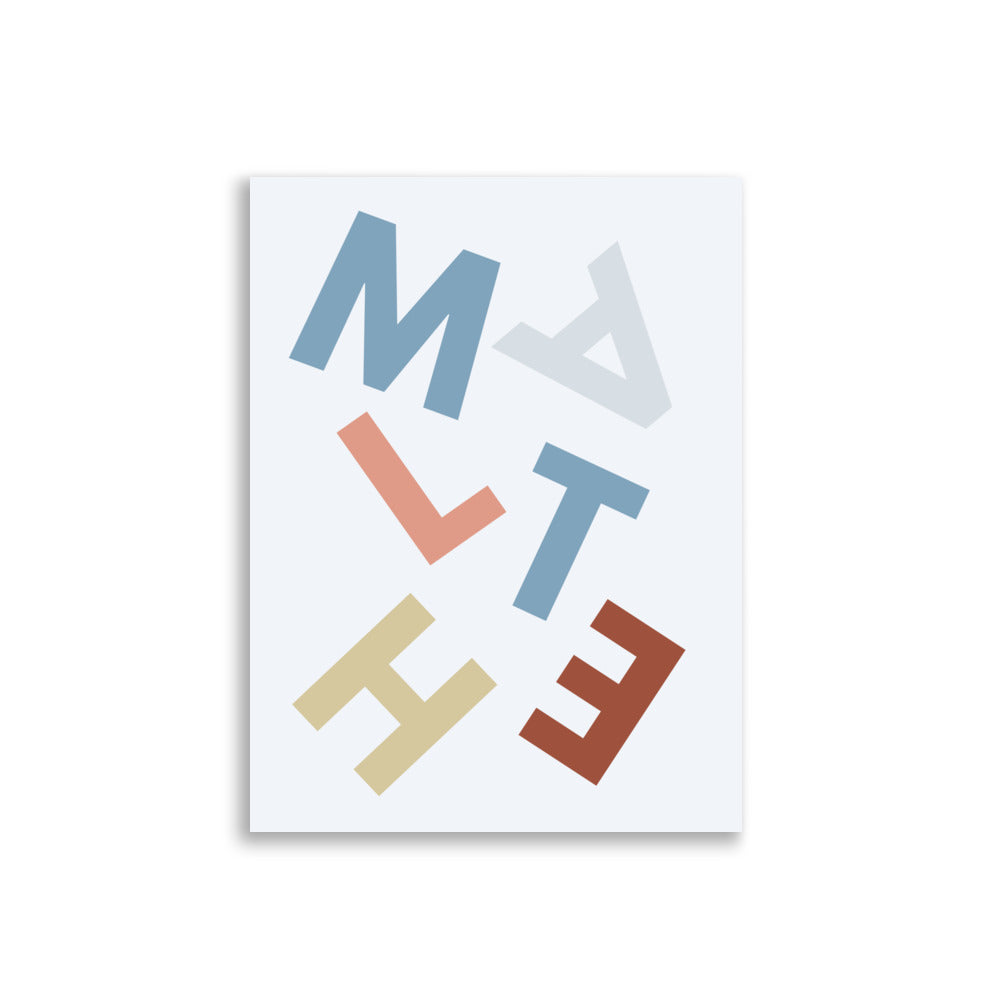 Malthe - plakat med navn