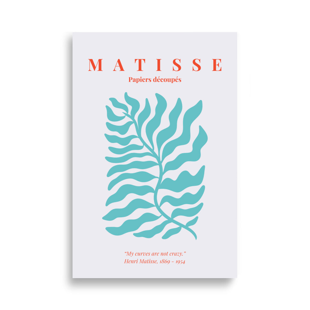 Matisse plakat med smuk blad illustration