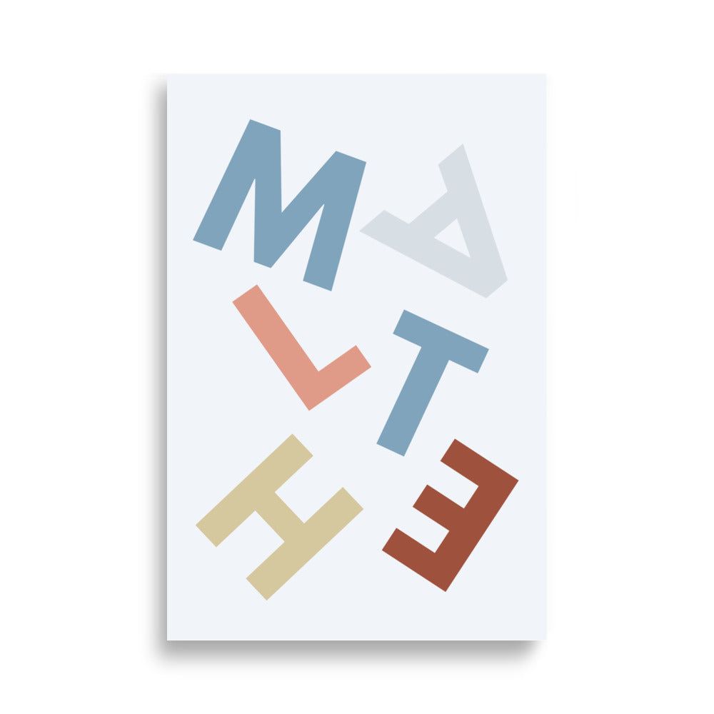 Malthe - plakat med navn