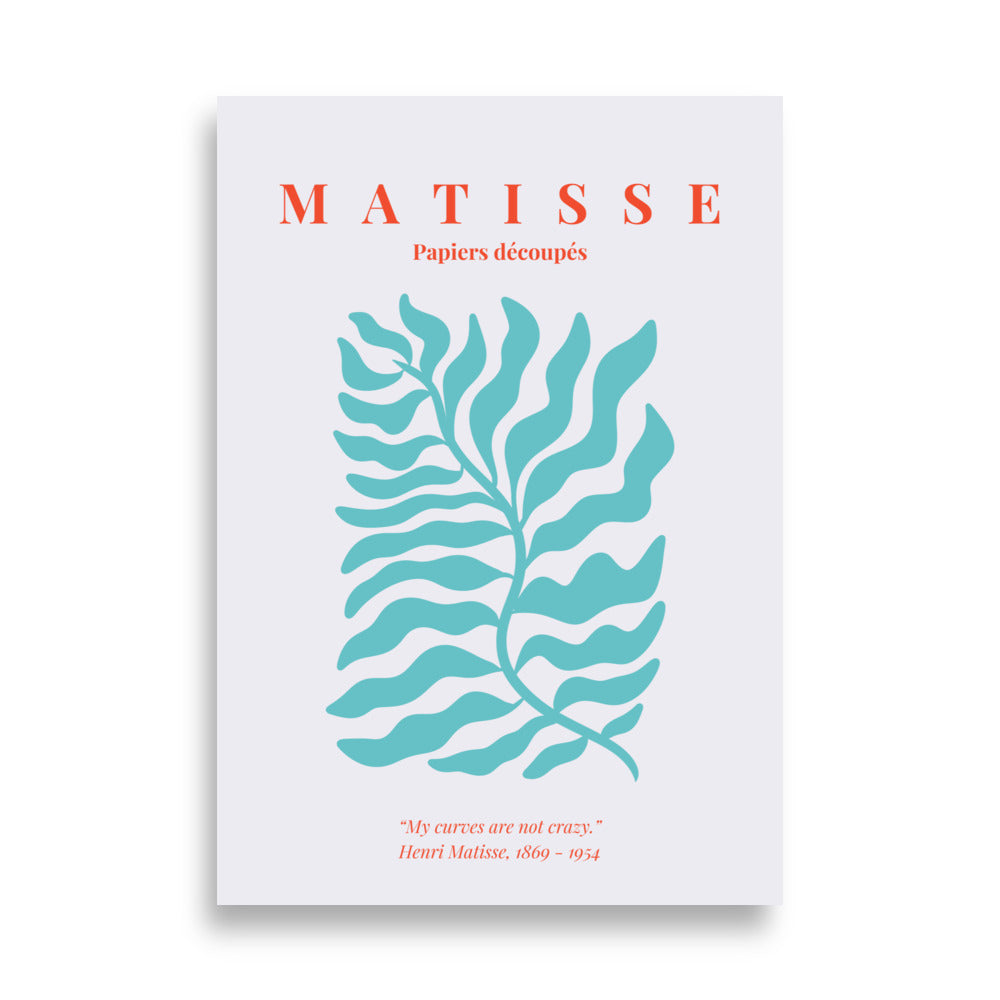 Matisse plakat med smuk blad illustration
