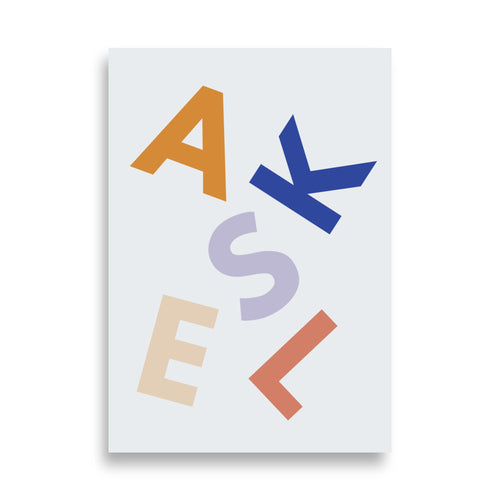 Aksel - plakat med navn
