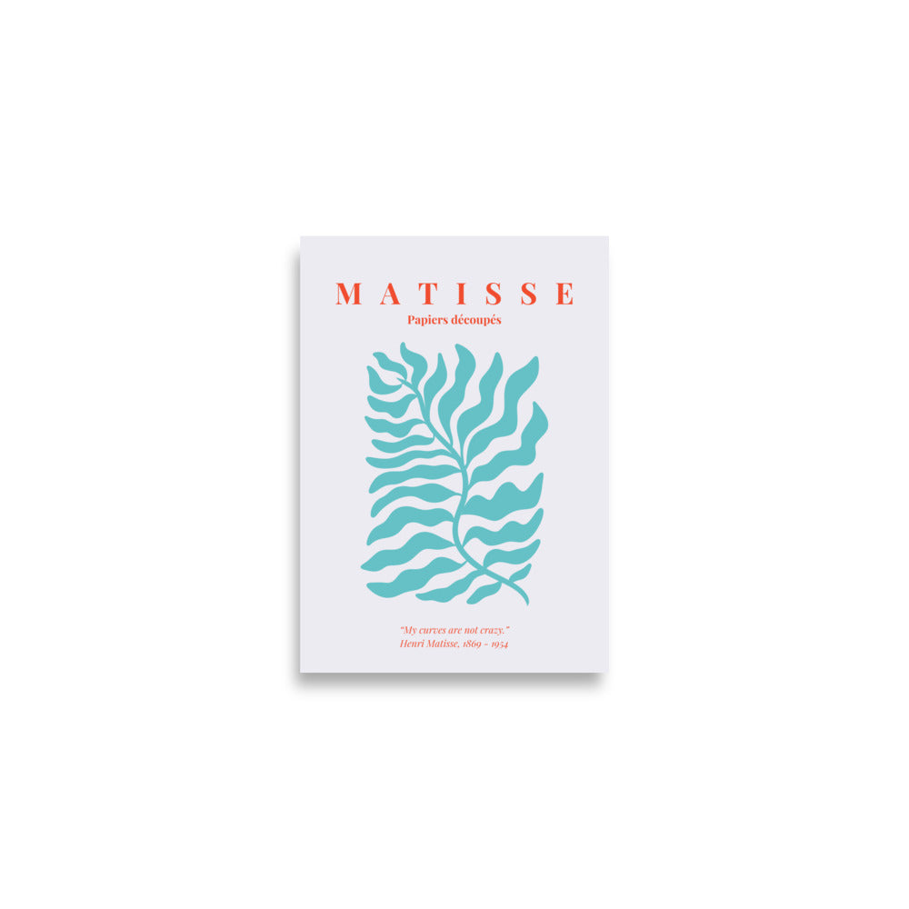 Matisse plakat med smuk blad illustration