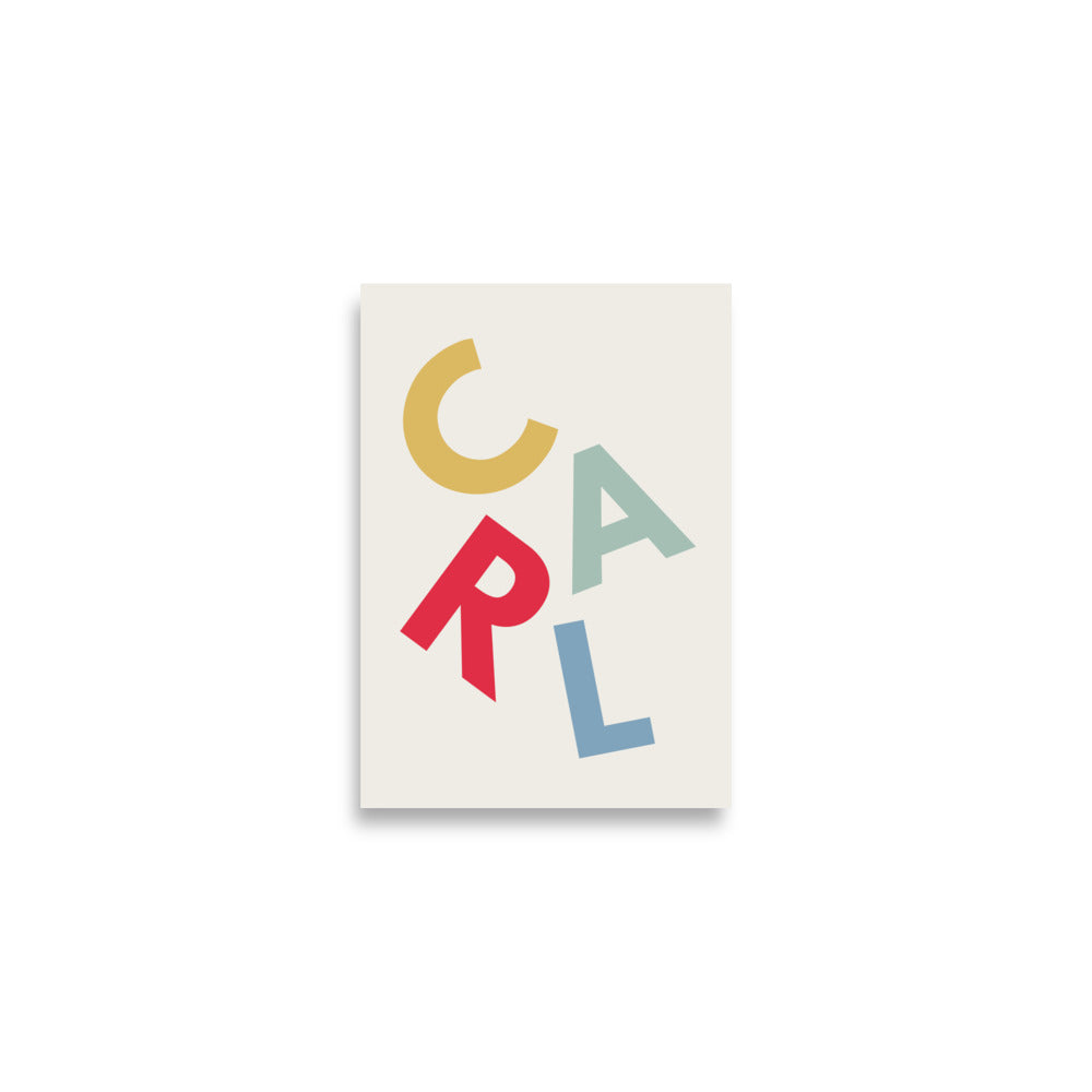 Carl - Plakat med navn